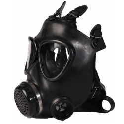 Men Army Masque à gaz BDSM KOMPLET BREATH Noir